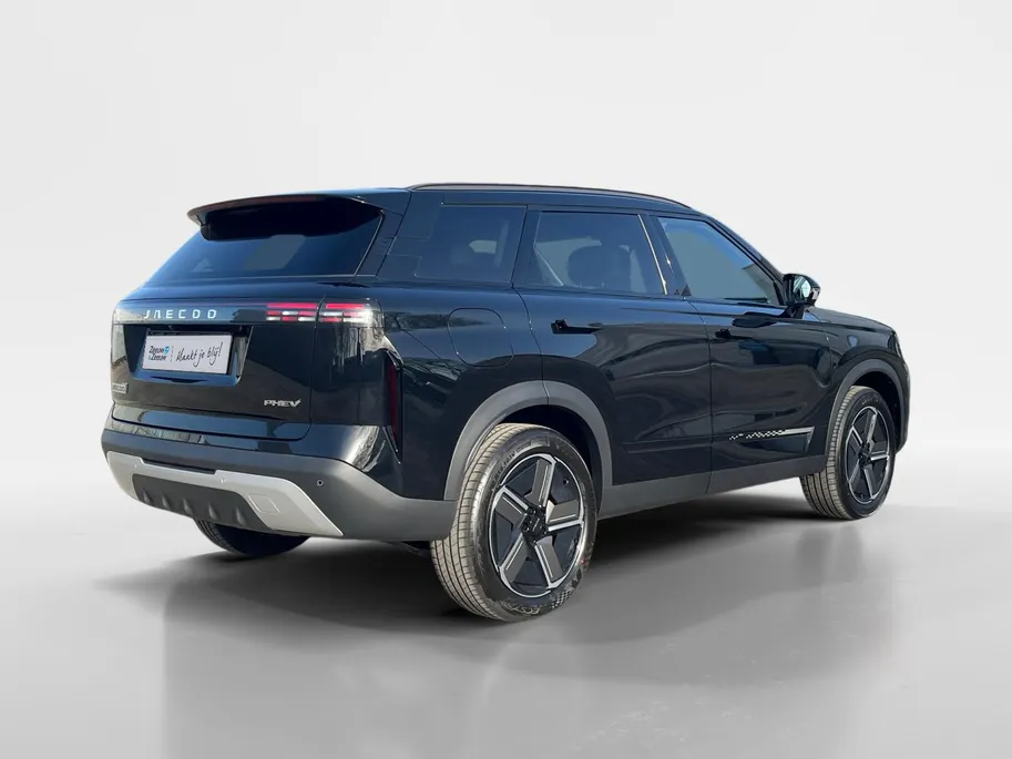 Jaecoo 7 1.5 GDI SHS-P Exclusive | 90 km elektrisch rijbereik | Stoelverwarming-/ventilatie | Panorama dak | Leder | 7 jaar Fabrieksgarantie
