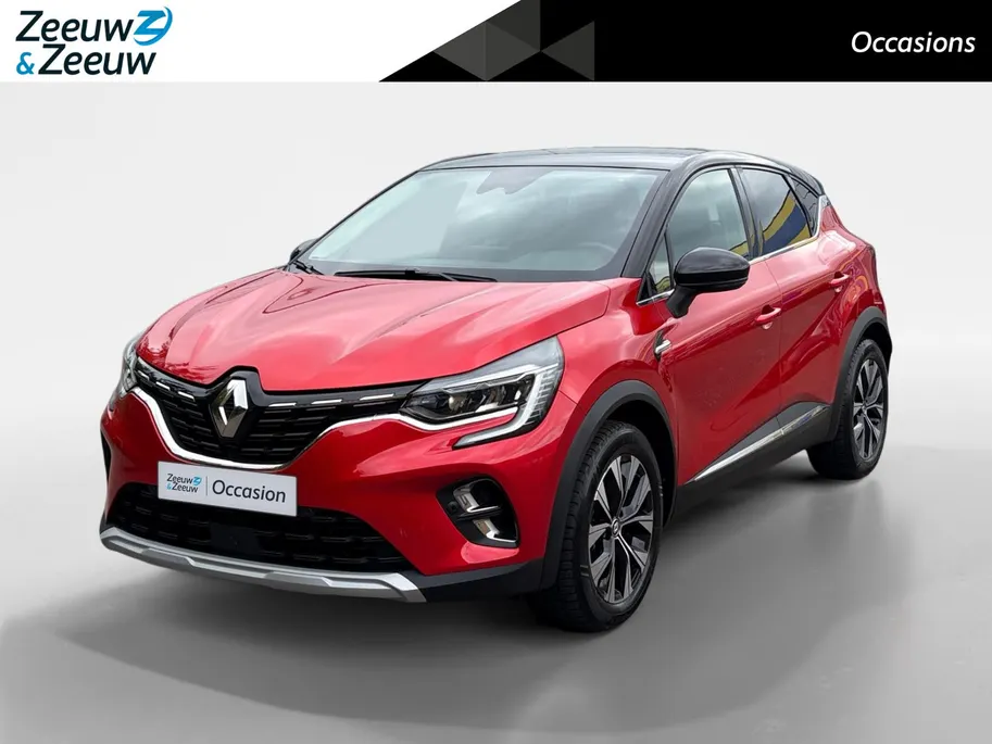 Renault Captur 1.6 E-Tech Hybrid 145 Intens Apple Carplay/Android Auto , electronic climate controle , Camera , cruise , tel , lm velgen , parkeersensoren , navi groot scherm .