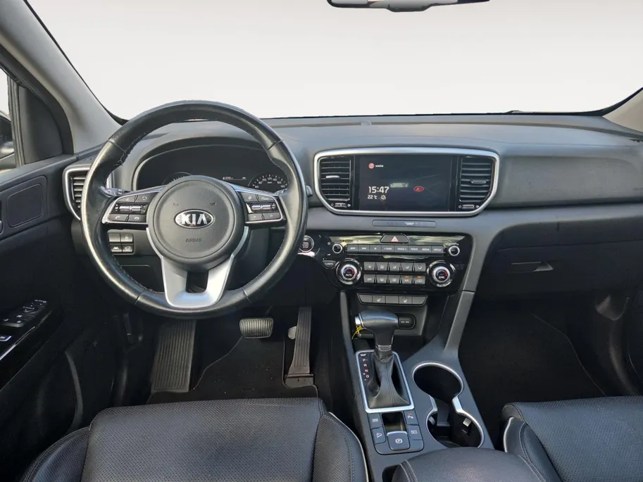 Kia Sportage 1.6 T-GDI Black Edition | Airco | Navi | Camera | Leder | Stoelverwarming | Stuurverwarming |