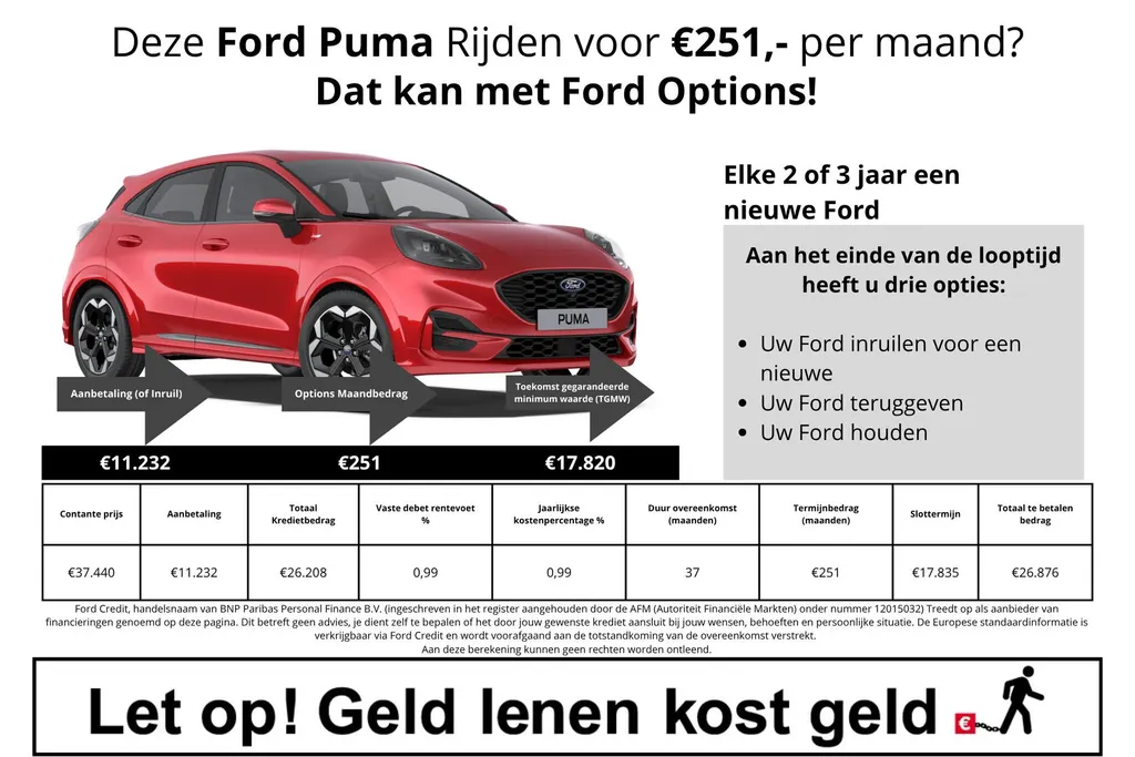 Ford Puma 1.0 EcoBoost Hybrid ST-Line X | 5.000,- Ready Set Ford Bonus | Gratis automaat t.w.v. 1.500,-! | Driver Assistancepack | Winterpack | 18' Lichtmetaal | Led verlichting | 360Camera | Adaptive Cruisecontrol | Dodehoekdetectie | Apple Carplay&Android Auto | 