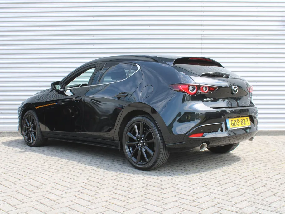Mazda 3 2.0 e-SkyActiv-X M Hybrid 6MT 186PK Exclusive-line | Leder | Heads-Up Display | Keyless | Bose Audio | 360° Camera | Elek. stoelverstelling + geheugen | Navi |