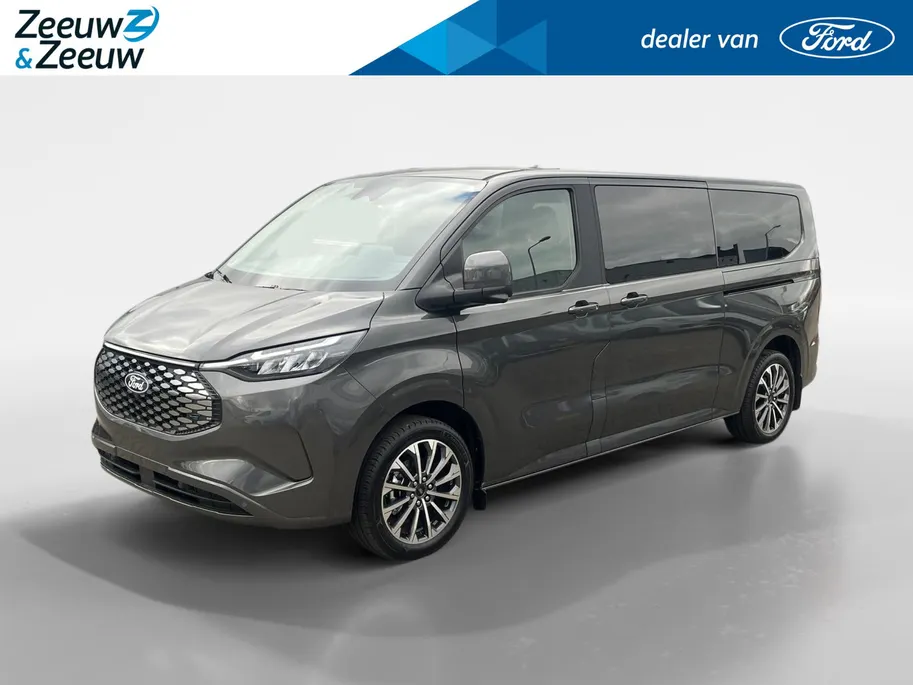 Ford Tourneo Custom E-Tourneo 340 L2H1 Titanium X 8 persoons | TE BESTELLEN AUTO | Lederen interieur | Navigatie | Parkeersensoren voor en achter | 19' LM velgen| Automatische airco 3-zones