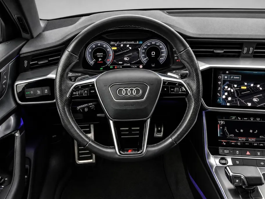 Audi A6 Avant 55 TFSI e quattro 367pk S Competition · Panoramadak · Camera · Leder · Apple/Android Car Play · Adaptive Cruise Control · Stuurwiel verwarmd · EXTRA INRUILKORTING ·