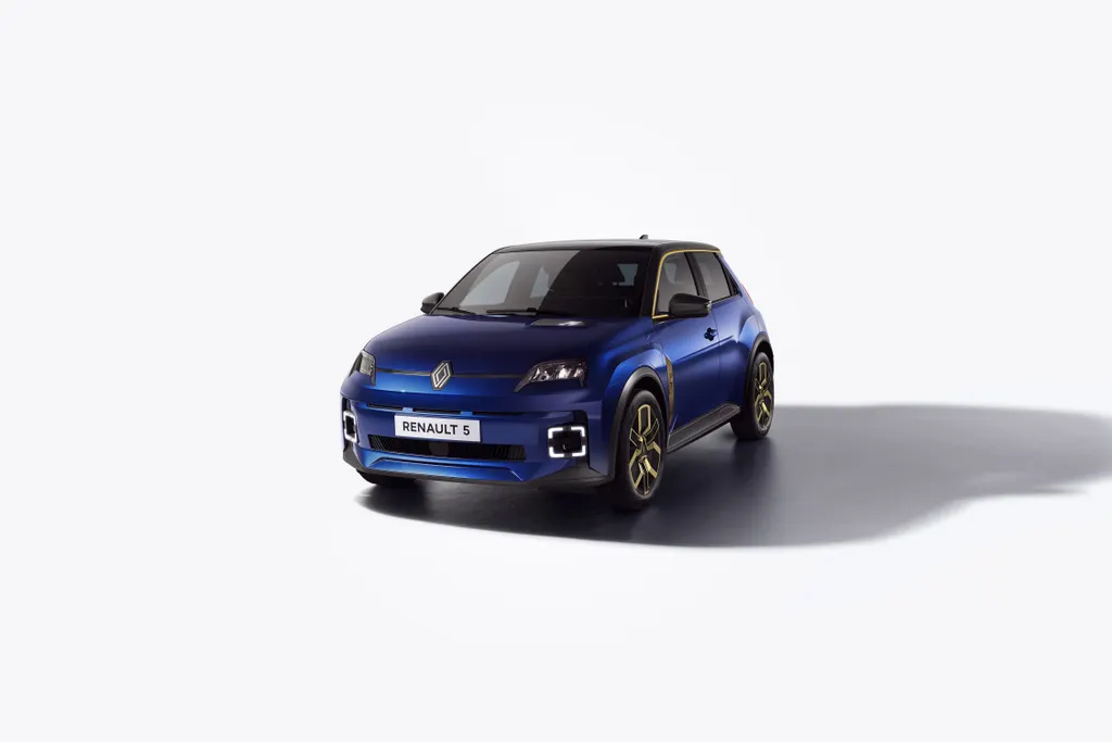Renault 5 in de kleur Bleu nocturne