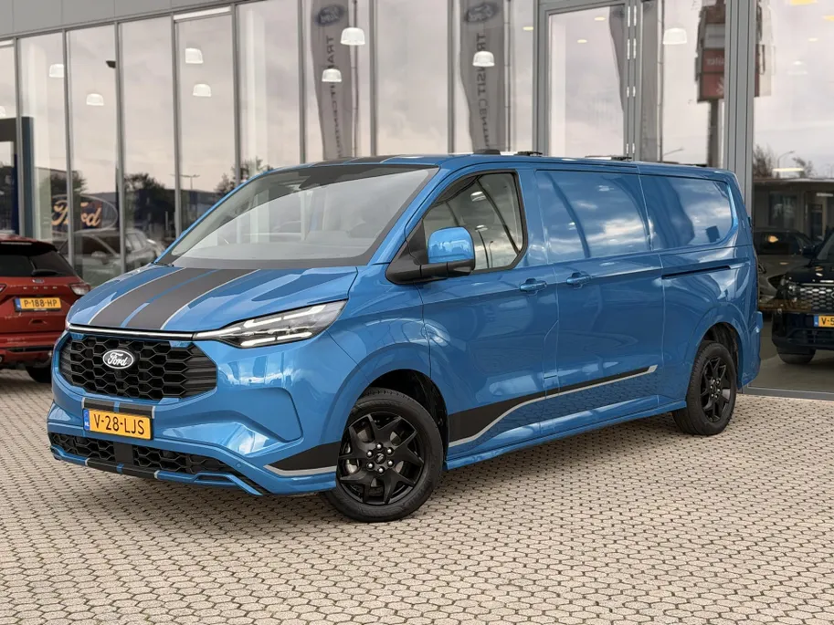 Ford Transit Custom 320 2.5 PHEV L2H1 Sport DRIVER ASSISTANCE PACK ULTIMATE I DUBBELE ZIJSCHUIFDEUR I TREKHAAK I WINTER PACK I ADAPTIEVE MATRIX LED-KOPLAMPEN I APPLE CARPLAY / ANDROID AUTO I
