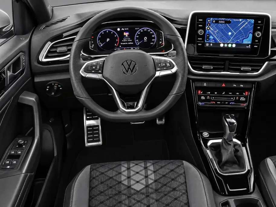 Volkswagen T-Roc 1.5 TSI 150pk DSG R-Line · Camera · Keyless · Dodehoeksensor · Stoelverwarming · ACC · Elek. Achterklep · 18'Velgen · Garantie t/m 19-02-2027