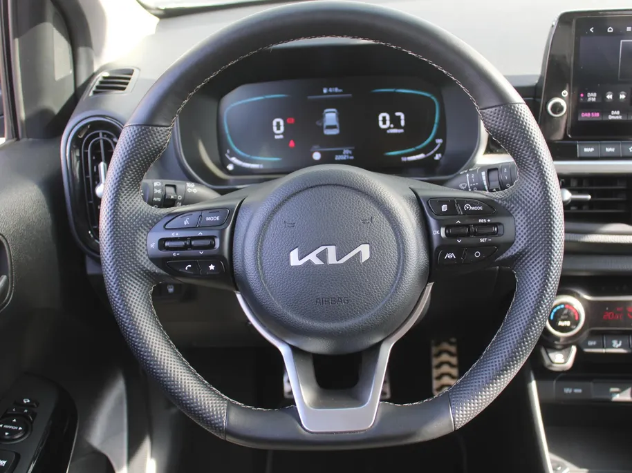 Kia Picanto 1.0 DPI GT-Line | Schuif-/kanteldak | Stuur-/stoelverwarming | Navi | Clima | Cruise | Camera | Leer | 16' LM | LED | Keyless |