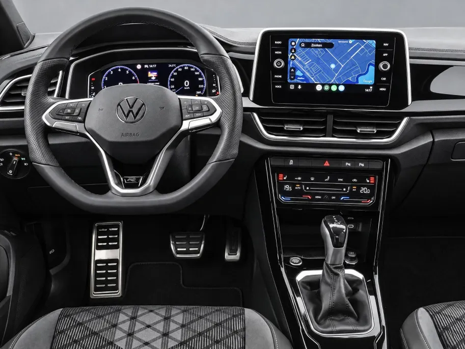 Volkswagen T-Roc 1.5 TSI 150pk DSG R-Line · Camera · Keyless · Dodehoeksensor · Stoelverwarming · ACC · Elek. Achterklep · 18'Velgen · Garantie t/m 19-02-2027