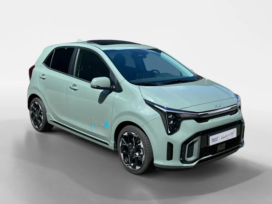 Kia Picanto 1.0 GDi GT-Line Automaat | Schuif/kanteldak | Stoel/stuur verwarming | Keyless entry | Fabrieksgarantie 20-1-2033 + 3x 1 jaar* | NAP