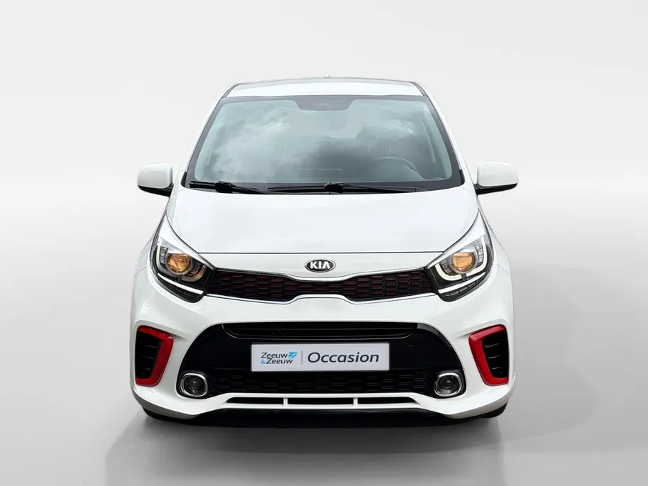 Kia Picanto 1.0 MPi GT-Line Edition Apple Carplay/Android Auto , navi , cruise , lm velgen , tel , camera , usb , sport stoelen , super mooie uitvoering . auto is voorzien van een nieuwe koppeling