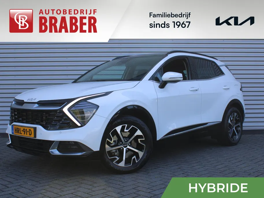 Kia Sportage 1.6 T-GDi Hybrid DynamicPlusLine | Stuur-/stoelverwarming | Elek. stoelverstelling + achterklep | Schuifdak | 18' LM | Matrix LED | Cruise adapt. | Camera |