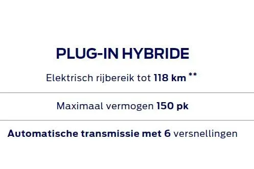 Ford Transit Connect 1.5 EcoBoost PHEV L2 Limited | 17' LM Velgen | Achteruitrijcamera | BLIS | Navigatiesysteem | TE BESTELLEN | Dual Zone Climate Control