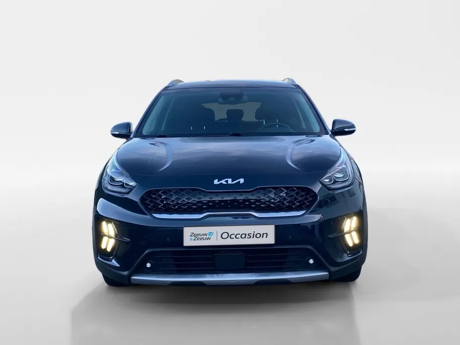 Kia Niro 1.6 GDi PHEV DynamicPlusLine | Climate control | Leder | Stoel,- en stuurverwarming | Keyless | Navigatie | Dodehoek detectie | 16 inch LM-velgen | Parkeercamera |