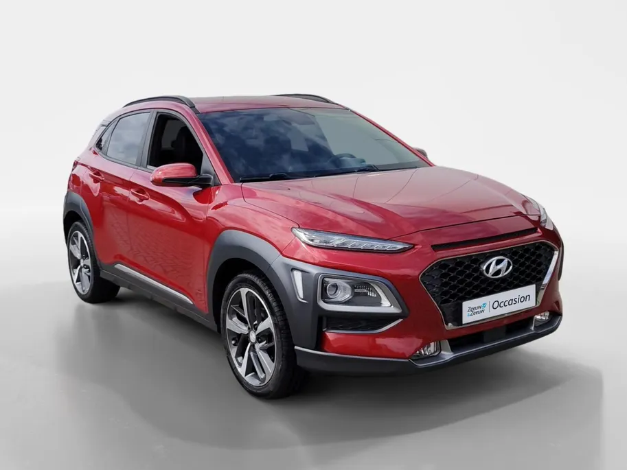Hyundai Kona 1.0 T-GDI Premium | Unieke uitvoering | Leder | Stoelverwarming | HUD |