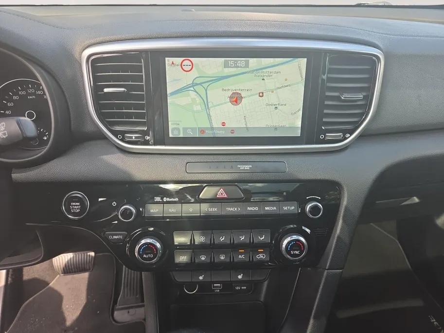 Kia Sportage 1.6 T-GDI Black Edition | Airco | Navi | Camera | Leder | Stoelverwarming | Stuurverwarming |