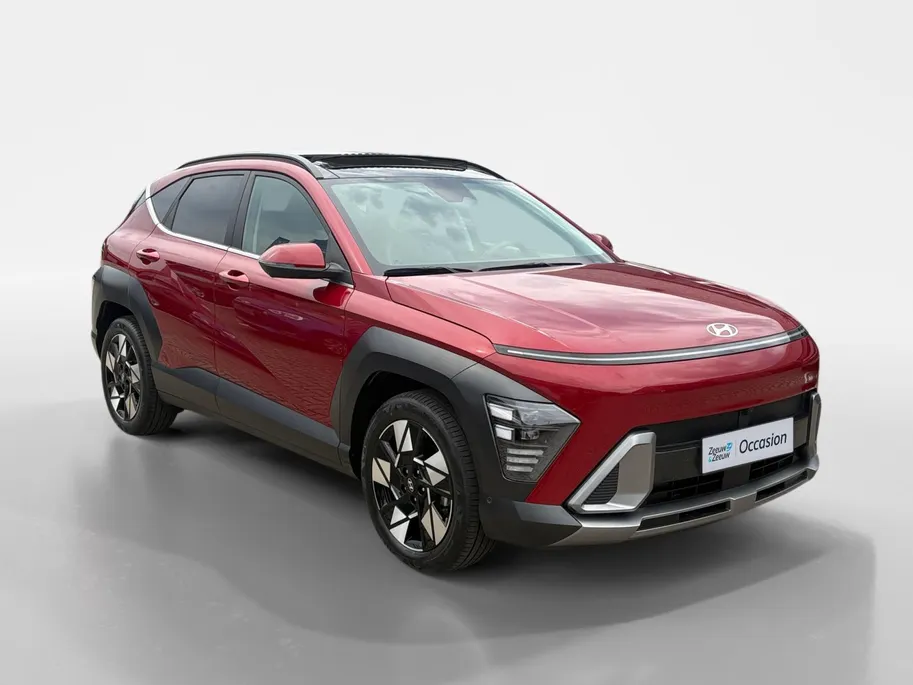 Hyundai Kona 1.6 GDI HEV Premium Sky | Full options! | Navi | Leder | Stoelverwarming en koeling