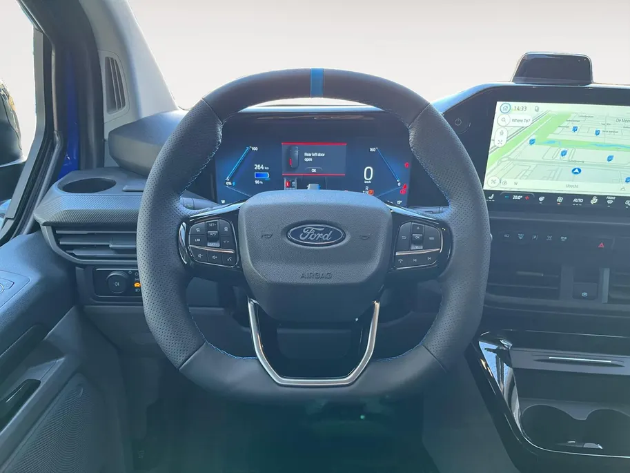 Ford E-Transit Cust. 320 L2H1 MS-RT 71 kWh DC | Te Bestellen | Uniek | Financial lease vanaf 0,99% Rente | 360 Camera | Elek. Schuifdeuren | Elek. Trekhaak | 2300KG Trekgewicht |