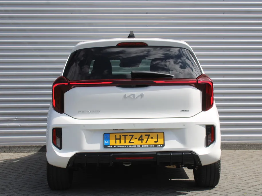 Kia Picanto 1.0 DPI GT-Line | Stuur-/stoelverwarming | Schuifdak | Camera | Dodehoek detectie | Telefoonlader | Clima | Navi | 16' LM | LED | Cruise |