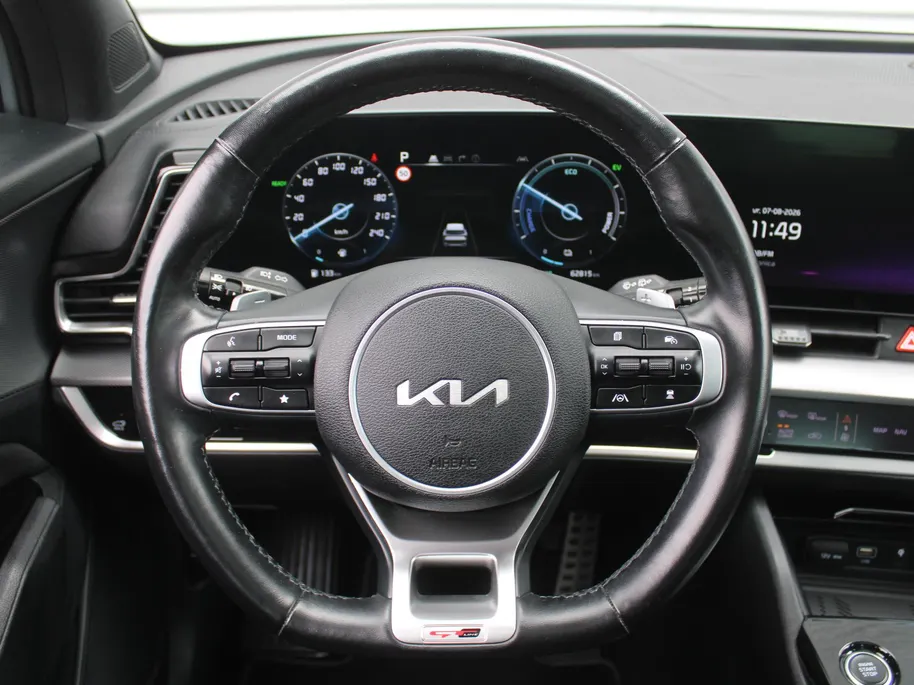 Kia Sportage 1.6 T-GDi Hybrid GT-Line | Stuur-/stoelverwarming | Elek. stoelverstelling + achterklep | Schuifdak | 18' LM | Cruise adapt. | Camera |