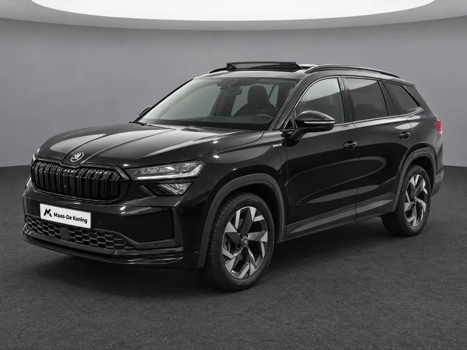 Škoda Kodiaq 1.5 TSI 204pk DSG PHEV Sportline Business · Panoramadak · Alarm · Wegklapbare Trekhaak · Elek. Voorstoel · 19'' Inch · Garantie t/m 06-07-2030 of 100.000km