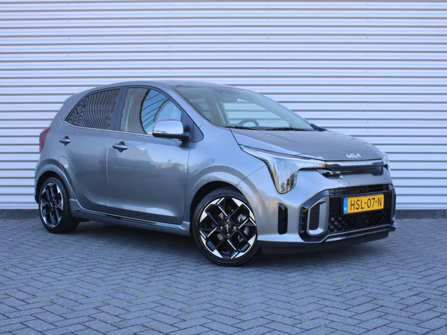 Kia Picanto 1.0 DPI GT-Line | Stuur-/stoelverwarming | Schuifdak | Camera | Dodehoek detectie | Telefoonlader | Clima | Navi | 16' LM | LED | Cruise |