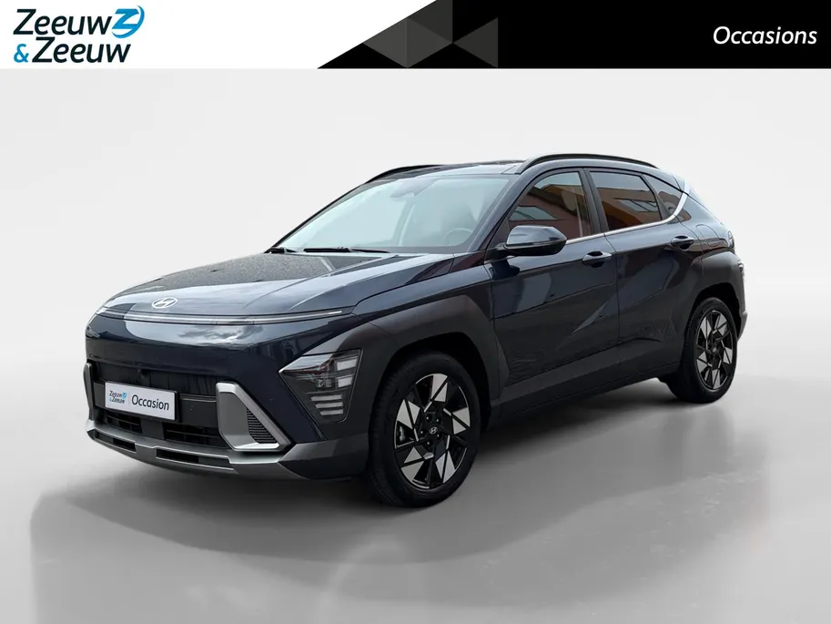 Hyundai Kona 1.6 GDI HEV Premium Sky | Schuif-kanteldak| Stoelverwarming/koeling| Lederen bekleding| Bose| Elektrische stoelen met geheugen| BOM VOL OPTIES