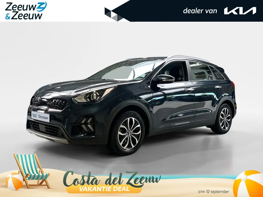 Kia Niro 1.6 GDi Hybrid Edition | Trekhaak Vaste Kogel+ 13-Polige stekker | Schuifkanteldak | Apple Carplay / Android Auto | Navigatiesysteem | Licht + Regensensor | Parkeersensoren + Camera Achter | 16' Lichtmetalen Velgen | Cruise Control Adaptief | Rijstrooksen