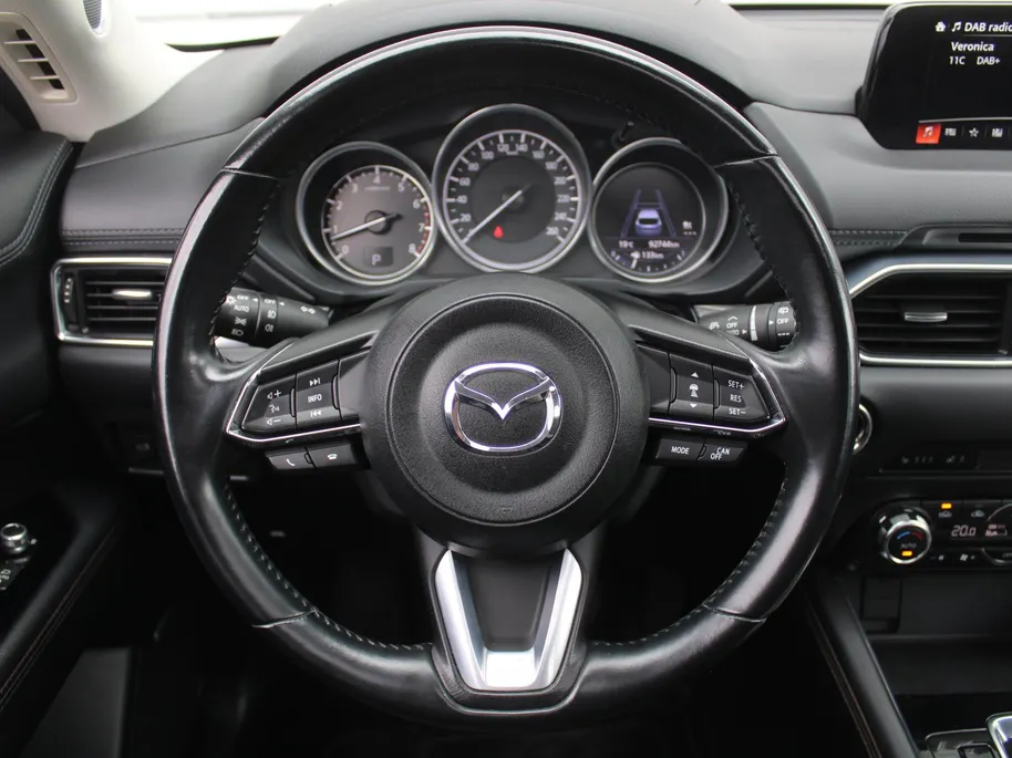 Mazda CX-5 2.5 SkyActiv-G 194 GT-M 4WD | Trekhaak | Stuur-/stoelverwarming | Leer | 19' LM | Navi | Schuifdak | Camera | HUD | LED | All season | 194 PK!! |