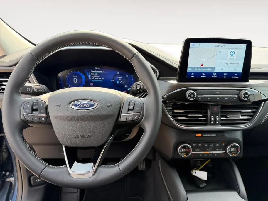 Ford Kuga 2.5 PHEV Vignale | Dealer onderhouden | Automaat | Adapt. Cruise control | BLIS | Elektr. achterklep | Winter pack | lederen bekleding | Parkeersensoren voor en achter | Camera voor en achter | Navigatie | Apple carplay & Android auto | B&O audio | Privac