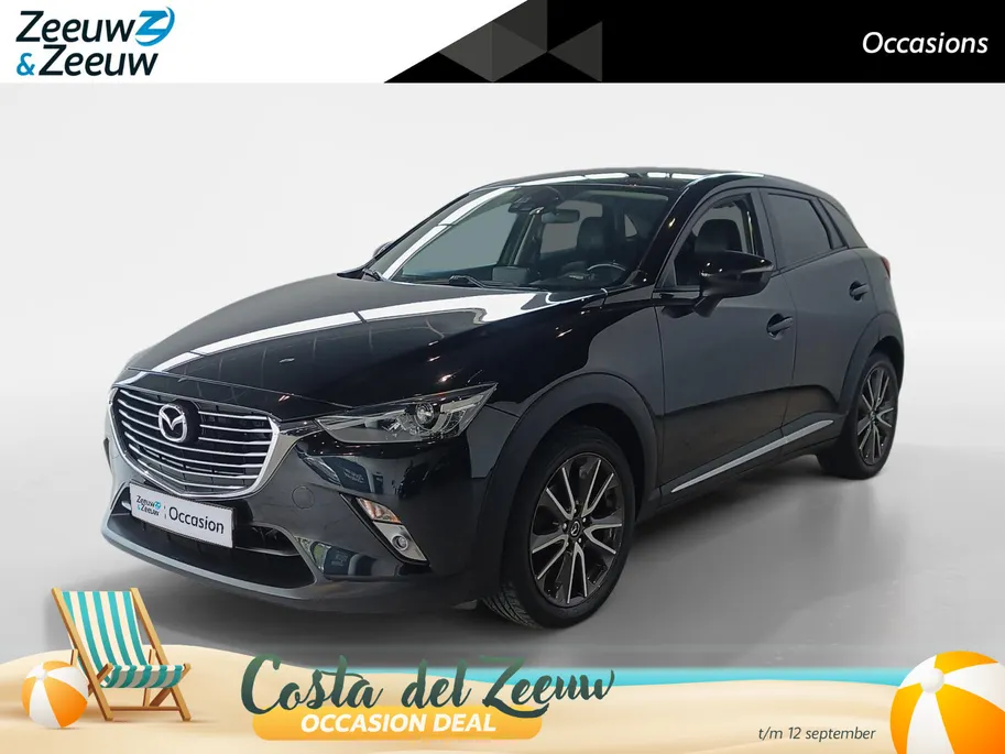 Mazda CX-3 2.0 SkyActiv-G 120 TS+ *Airco*Parkeersensoren*Leder*Trekhaak*Hoge instap!