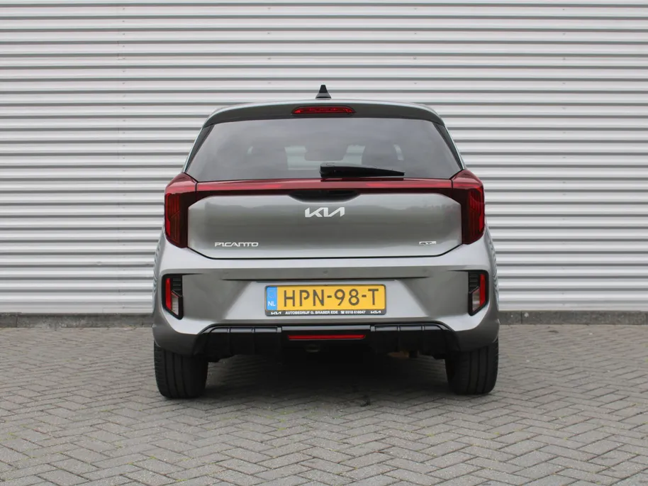 Kia Picanto 1.0 DPI GT-Line | Stuur-/stoelverwarming | Schuifdak | Camera | Dodehoek detectie | Telefoonlader | Clima | Navi | 16' LM | LED | Cruise |