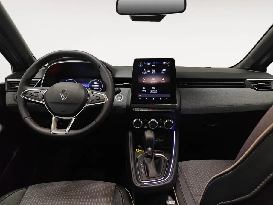 Renault Clio 1.6 E-Tech Full Hybrid 145 techno AUTOMAAT NAVI AIRCO CAMERA PARKEERSENSOREN CRUISE CONTROLE APPLE CARPLAY ANDROID AUTO DEALER ONDERHOUDEN ZEER MOOIE AUTO