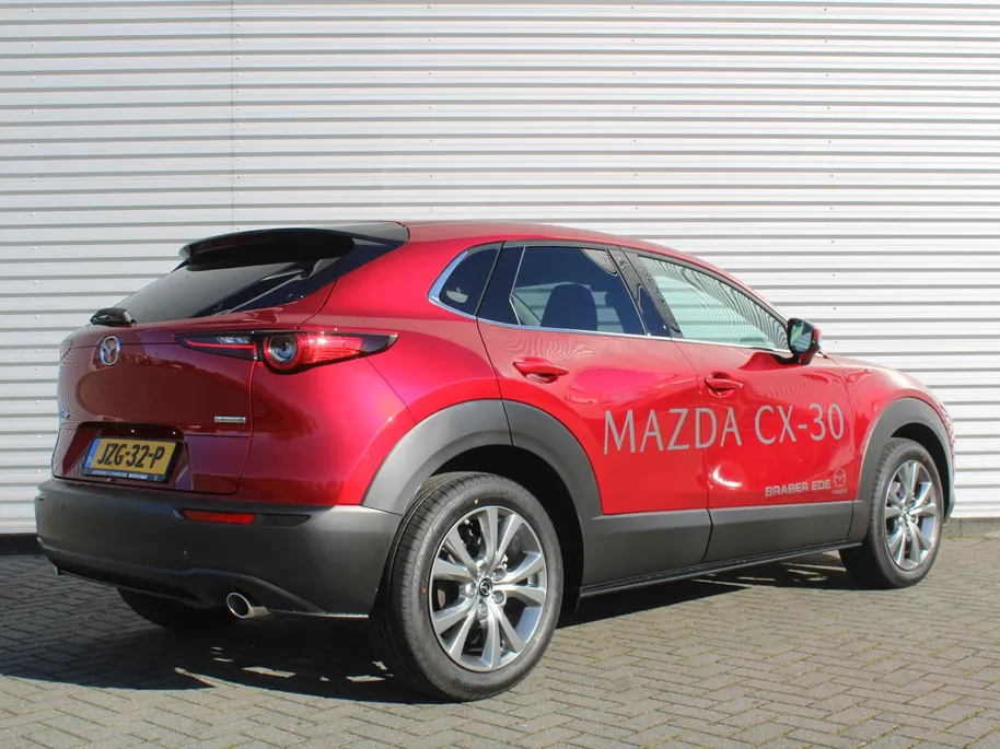 Mazda CX-30 2.5 e-SkyActiv-G M Hybrid Exc-l Bns Edition | Stuur-/stoelverwarming | 360 Camera | HUD | 18' LM | Dodehoek detectie | Cruise adapt. | LED |