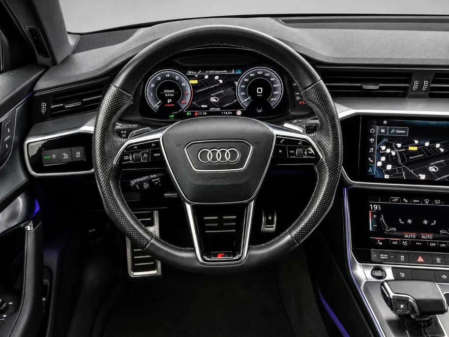 Audi A6 Avant 55 TFSI e quattro 367pk S Competition · Panoramadak · Camera · Leder · Apple/Android Car Play · Adaptive Cruise Control · Stuurwiel verwarmd ·