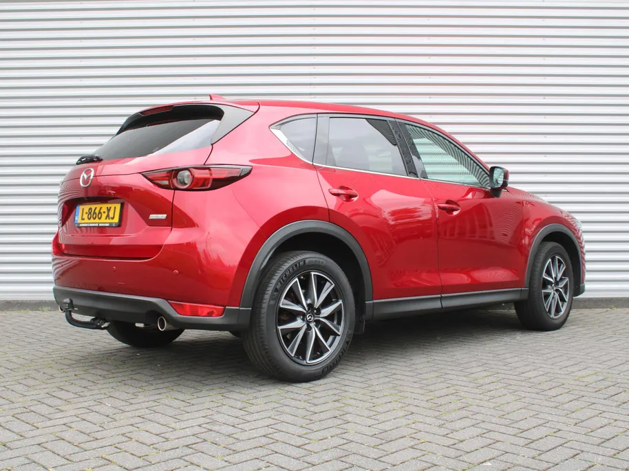 Mazda CX-5 2.5 SkyActiv-G 194 GT-M 4WD | Trekhaak | Stuur-/stoelverwarming | Leer | 19' LM | Navi | Schuifdak | Camera | HUD | LED | All season | 194 PK!! |