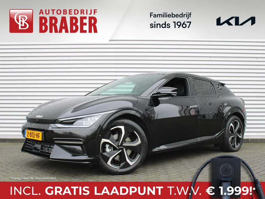 Kia EV6 GT-Line 77.4 kWh | 20' LM | Airco | Navi | Leer | Camera | Cruise | BTW auto | 17% bijtelling |