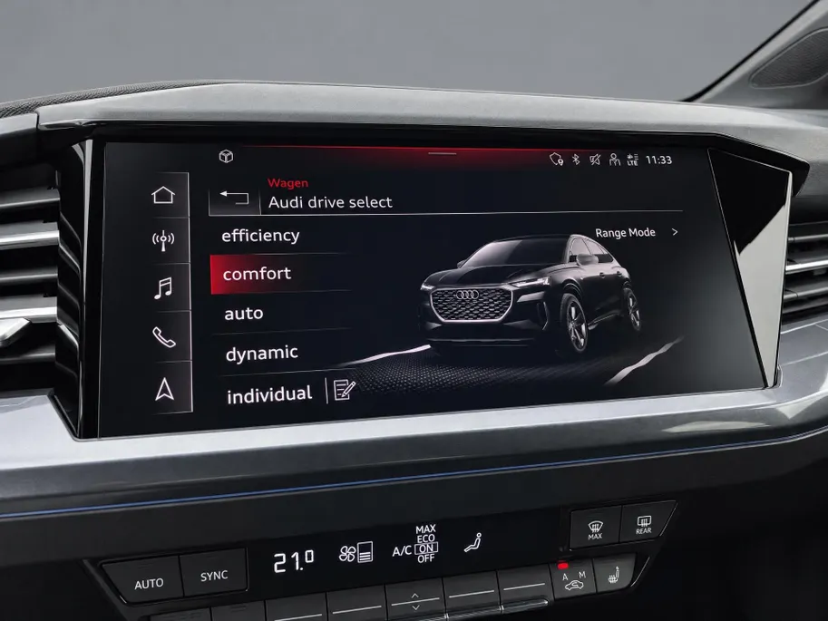 Audi Q4 Sportback e-tron 45 S Edition 82 kWh 210kW/286PK · Leder · Stoelverwarming · Navigatie · Apple/Android Car Play ·