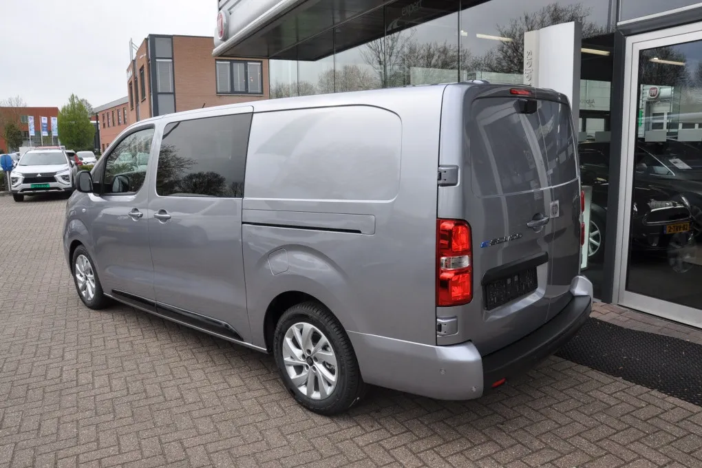 Fiat E-Scudo L3 DC 75 kWh Uniek in NL. DUB CABINE Full Options Bouwvak Deal