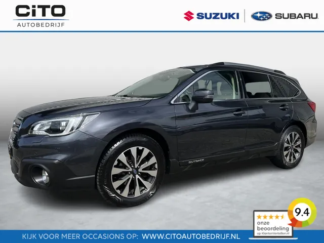 Subaru Outback 2.5i Premium Automaat | All Season Banden | Trekhaak | Elek. Schuif/Kantel Dak | Crème Witte Lederen Bekleding