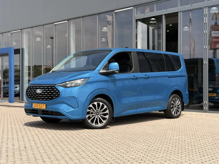 Ford Transit Custom Tourneo 340 L1H1 Titanium X 2.5 233pk PHEV e-CVT INCL BPM I ELEKTRISCHE TREKHAAK I WINTER PACK I DRIVER ASSIST PACK I 8 PERS I APPLE CARPLAY / ANDROID AUTO I