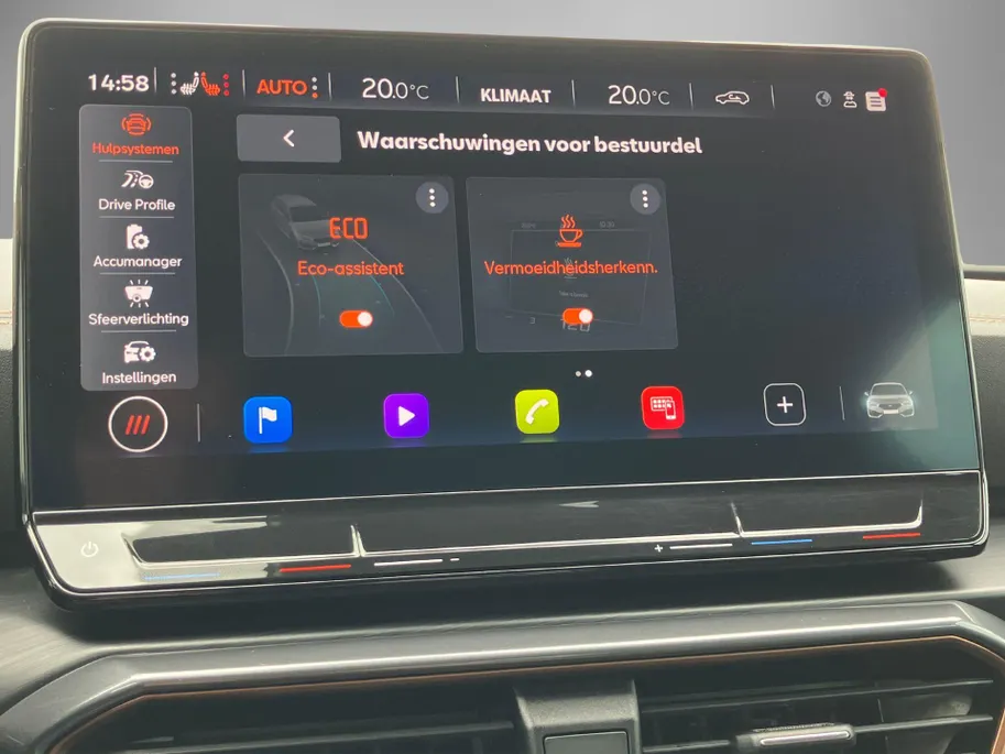 CUPRA Leon 1.4e-Hybrid 180kW/245PK VZ · Leder kuipstoelen · Panoramadak · Navigatie · Camera · Dodehoeksensoren ·