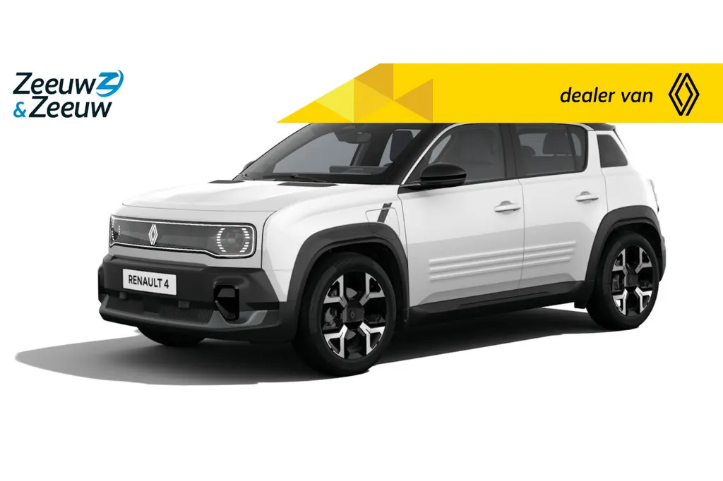 Renault 4 Techno comfort range | Profiteer nu van €1800,- Zeeuw & Zeeuw voorraadkorting | NU met GRATIS 5 jaar fabrieksgarantie | 409KM Actieradius | 165km laden in slechts 15 minuten | Nu in de showroom |