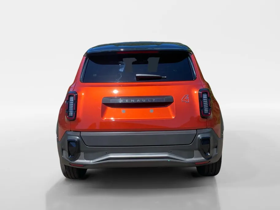 Renault 4 comfort range iconic canvas dak 52 kWh elektrisch vouwdak , nu met 1800,- voorraad korting .  Apple Carplay/Android Auto , Pack Advanced Driving Assist , Harman/kardon premium audio , lichtmetalen velgen 18' , voorstoelen verwarmd , warmtepomp , navigatie