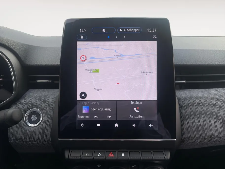 Renault Clio 145PK E-Tech Full Hybrid Techno Automaat | 9,3' Navi | Climate Control | Camera | Parkeersensoren | Apple CarPlay/Android Auto | Digital Cockpit | Cruise Control | Full LED | Lichtmetalen Velgen |