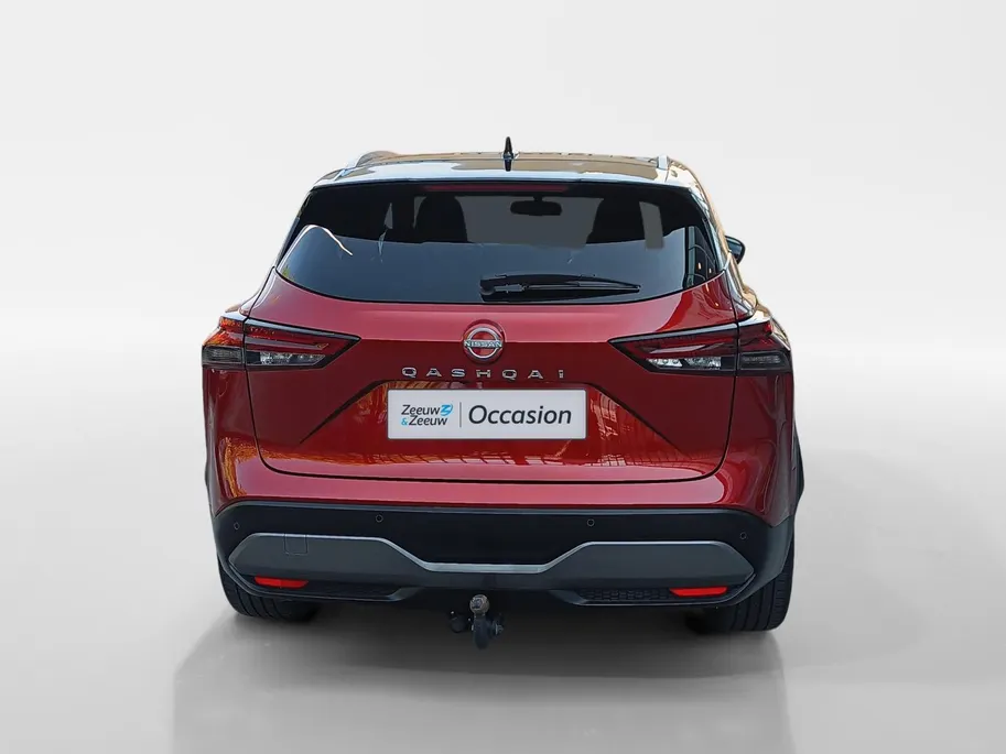 Nissan QASHQAI 1.3 MHEV Xtronic Tekna Plus |Nappa lederen bekleding| Bose audio | Head-up display | Trekhaak | 1800kg trekgewicht | All season banden | Stoelmassage | Stoelgeheugen | Stoel-, voorruit- en stuurverwarming