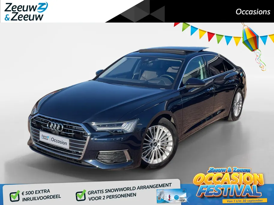 Audi A6 Limousine 50 TFSI e quattro Business edition *Automaat*Navi+360Camera*Schuif/kanteldak*Climate Control*Stoelverwarming/ventilatie*Elekt. Achterklep*Memory stoelen*Nette auto!