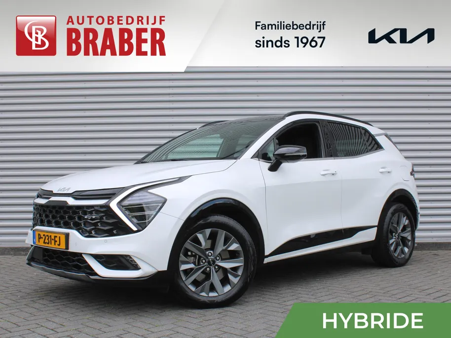 Kia Sportage 1.6 T-GDi Hybrid GT-Line | Stuur-/stoelverwarming | Elek. stoelverstelling + achterklep | Schuifdak | 18' LM | Cruise adapt. | Camera |