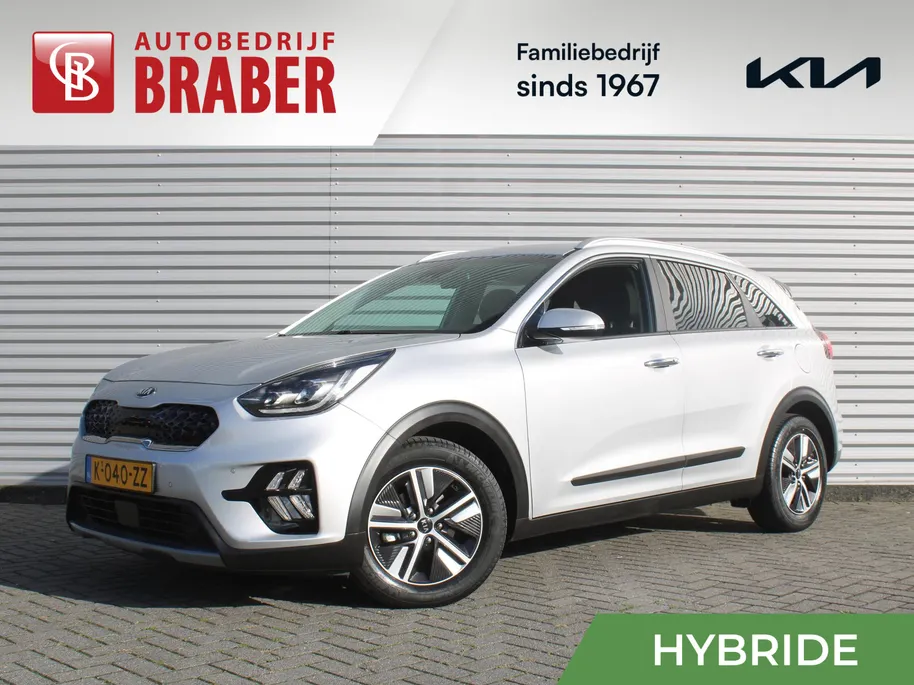 Kia Niro 1.6 GDi Hybrid DynamicPlusLine | Stuur-/stoelverwarming | Camera | Leer | Navi | Clima | Cruise adapt. | LED | Keyless | 16' LM |