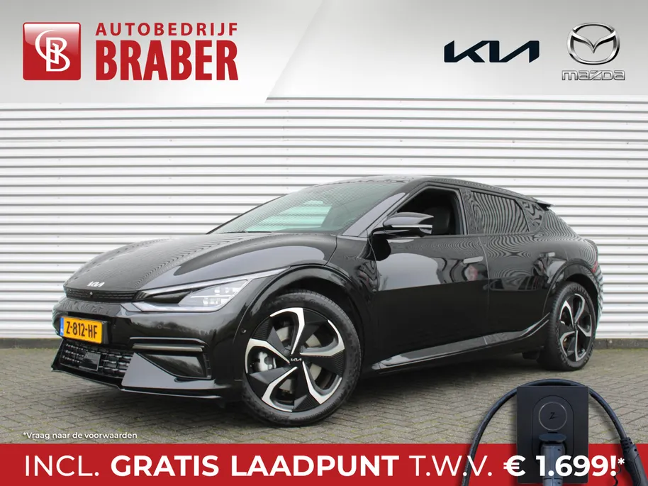 Kia EV6 GT-Line 77.4 kWh | 20" LM | Airco | Navi | Leer | Camera | Cruise | BTW auto | 17% bijtelling |