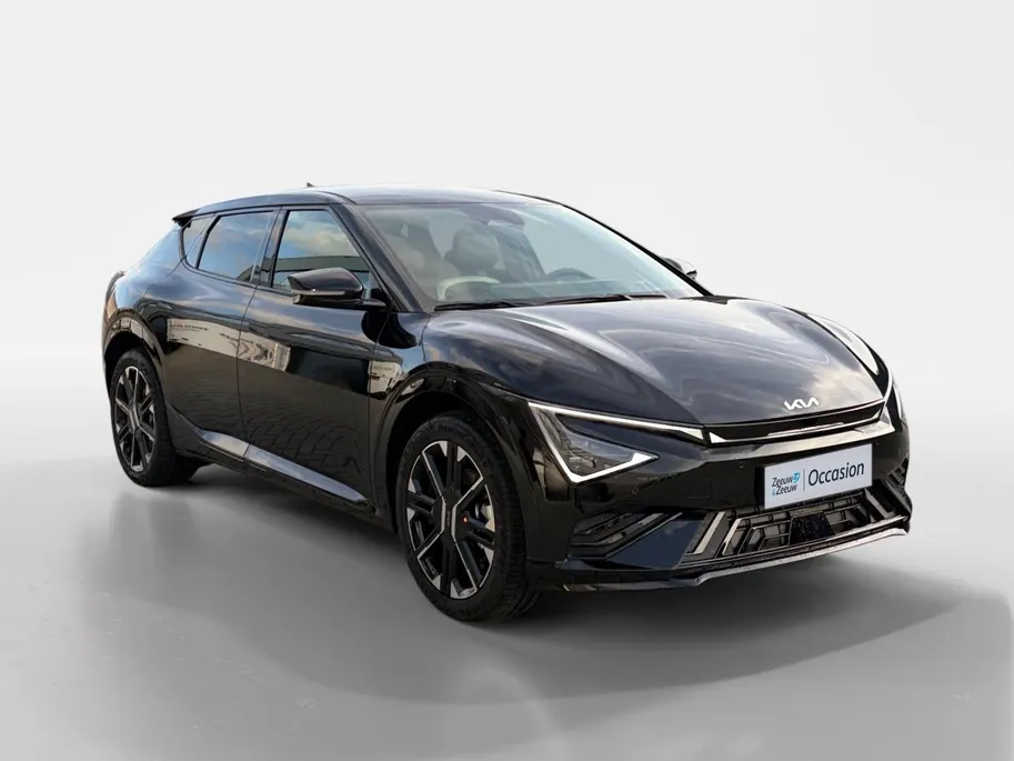 Kia EV6 GT-Line Business Edition 84 kWh | Rijdende Demo ! | Draadloos Apple Carplay / Android Auto | Navigatiesysteem | Elektrisch Verstelbare voorstoelen | Licht + Regensensor | Stoelverwarming+ Stoelkoeling  | Stuurverwarming | Elektrisch Bedienbare Achterklep 